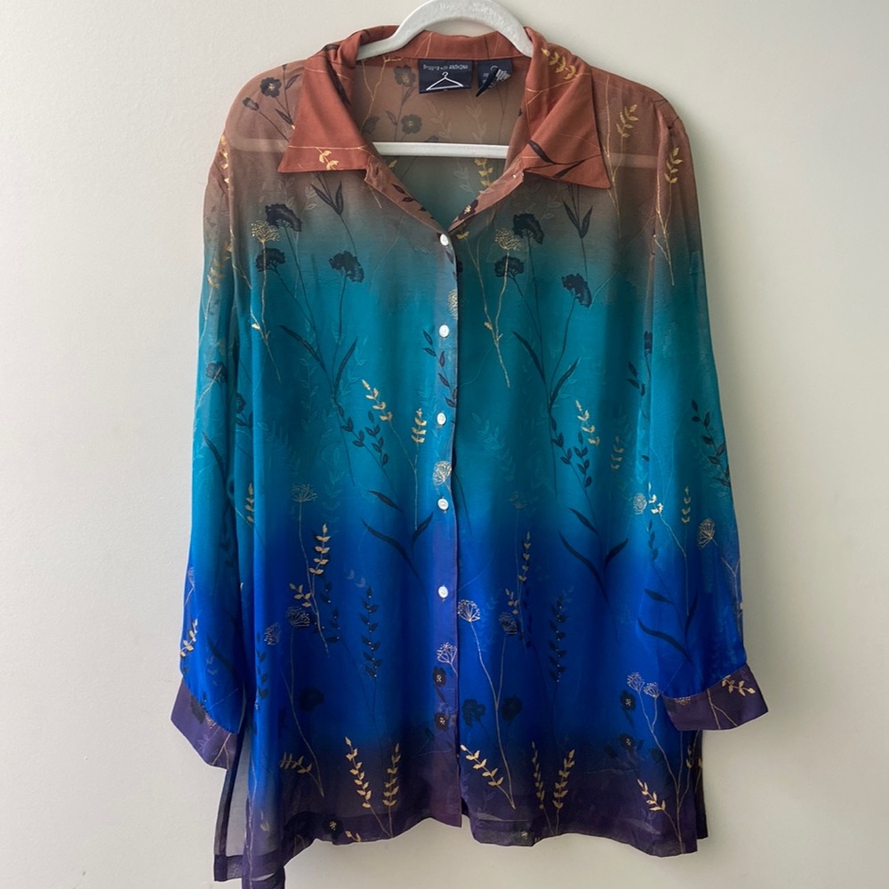 Vintage Boutique Ombré Button Down